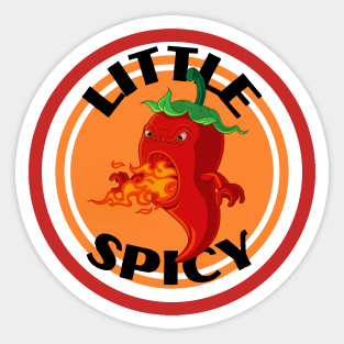 Little Spicy to hot to handle taco flames food fritts Sticker